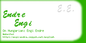 endre engi business card